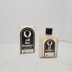 L. Perrigo Co VTG Oil For Beauty Moisturizing Lotion 4 fl oz NOS W/ Box Prop